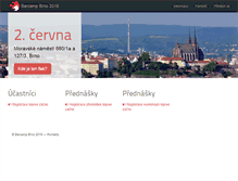Tablet Screenshot of barcampbrno.cz